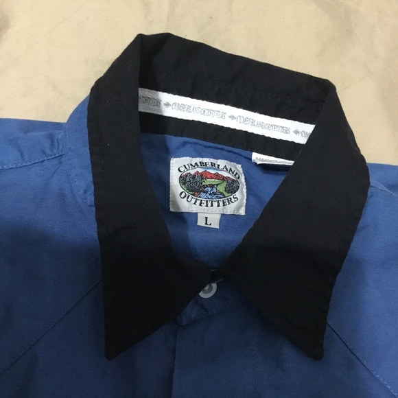 Vintage CUMBERLAND OUTFITTERS Western Horse Pearl Snap Button Long Sleev… - Picture 6 of 13